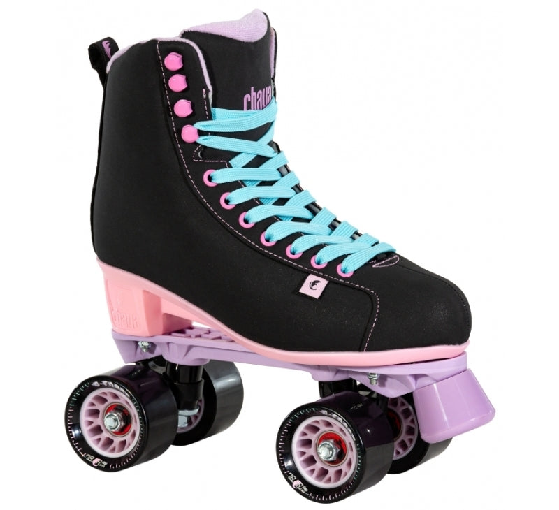Chaya Melrose Black & Pink Roller Skates