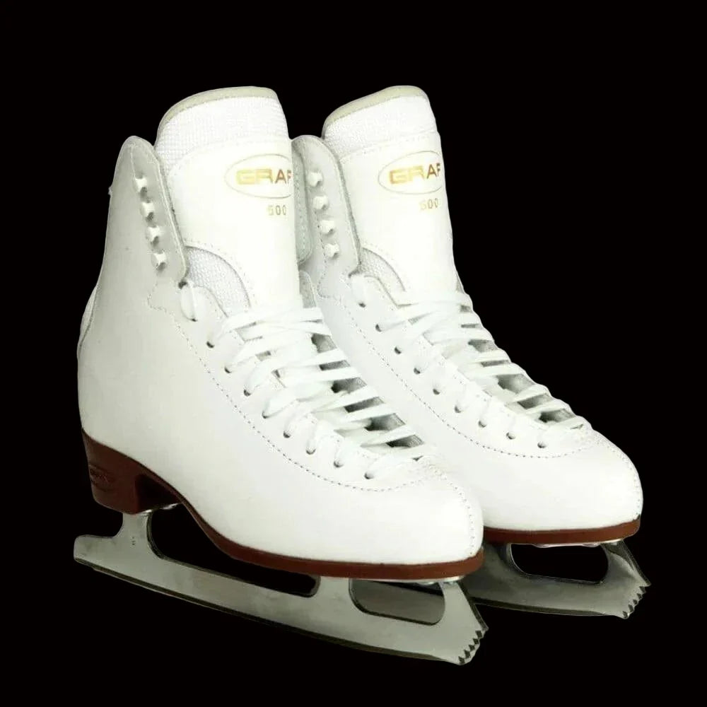 Graf 500 Figure Ice Skates WHITE