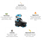 Flying Eagle Vireo Off Blue Kids Aggressive Skates